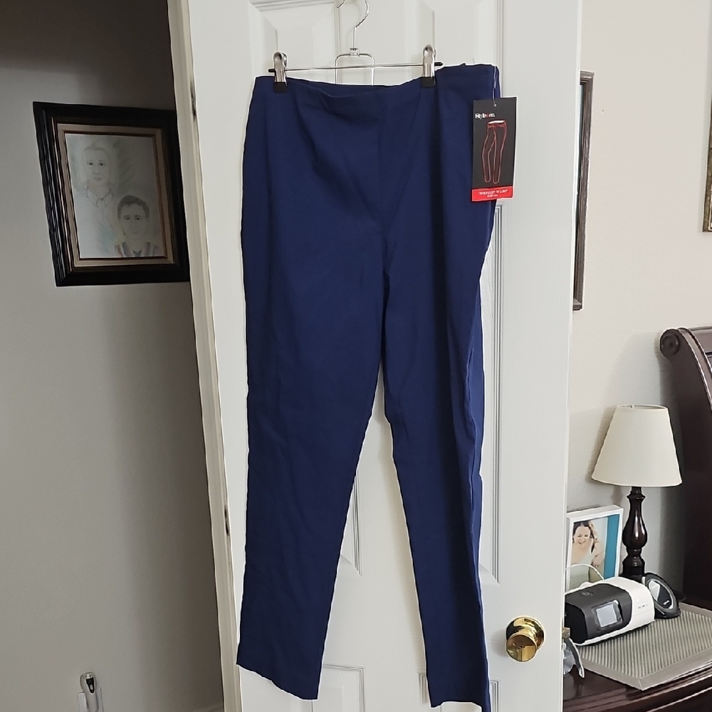Blue Slim Fit Pants